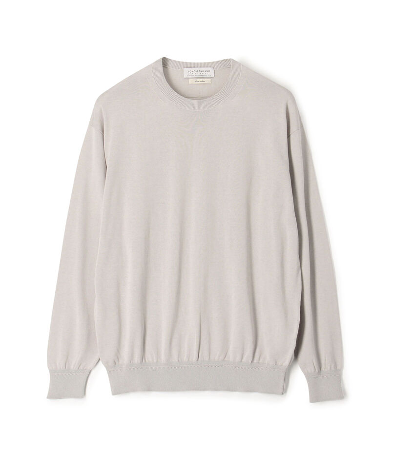 TOMORROWLAND tricot ギザコットン クルーネックプルオーバーニット