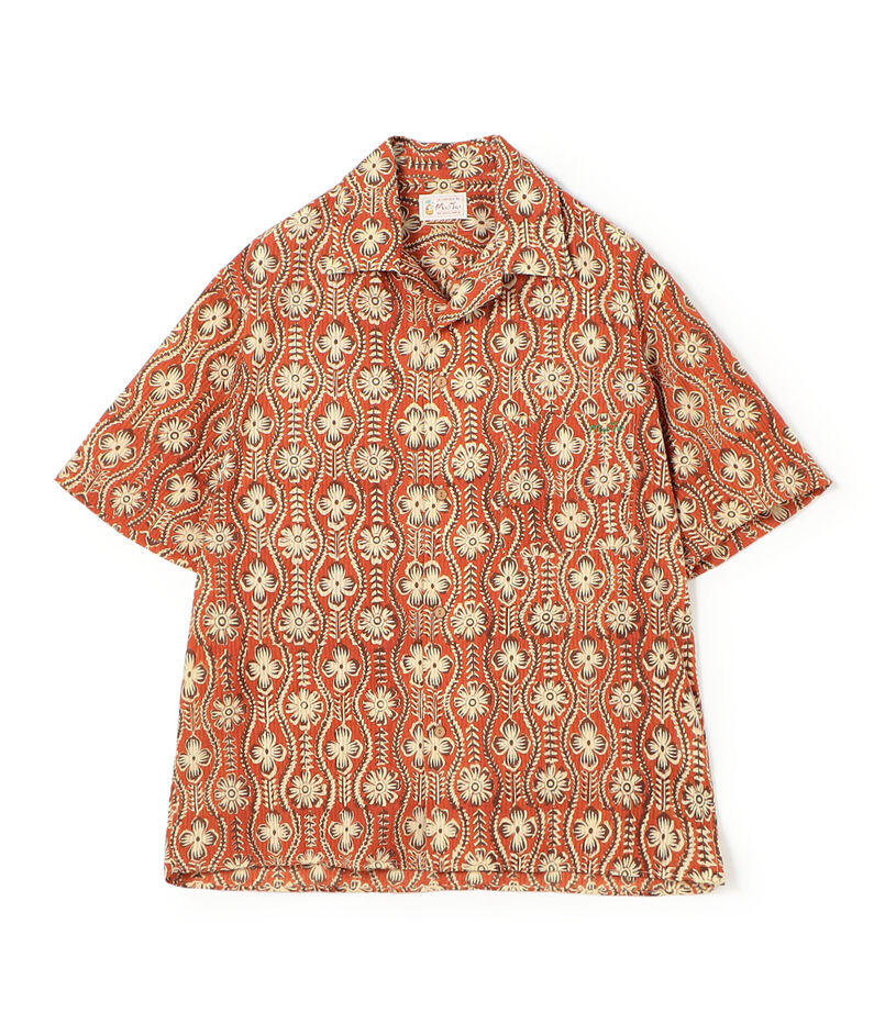 Mai Tai ブロックプリント 開襟シャツ