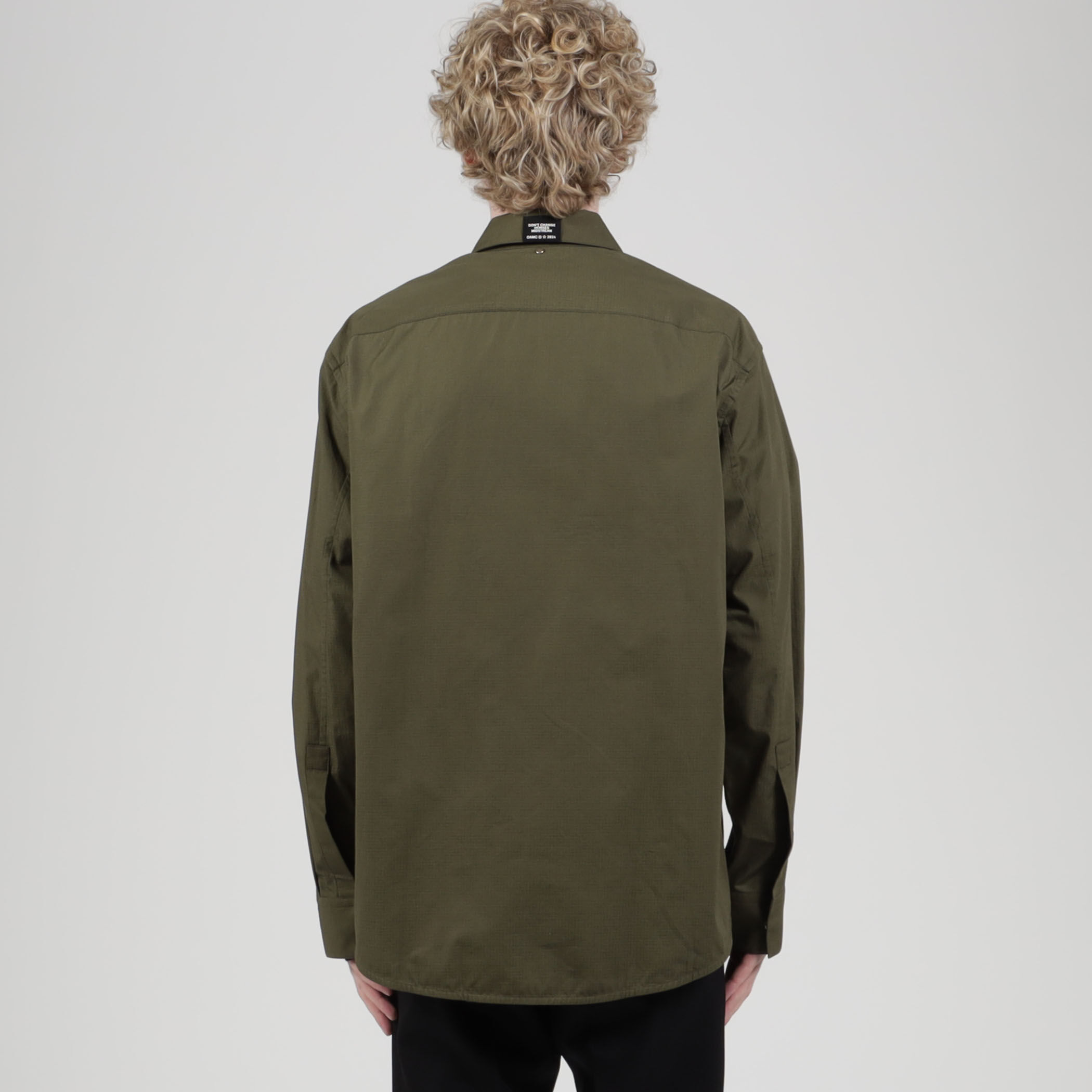 XL oamc シャツジャケット シルクプリント Pangaea アクア