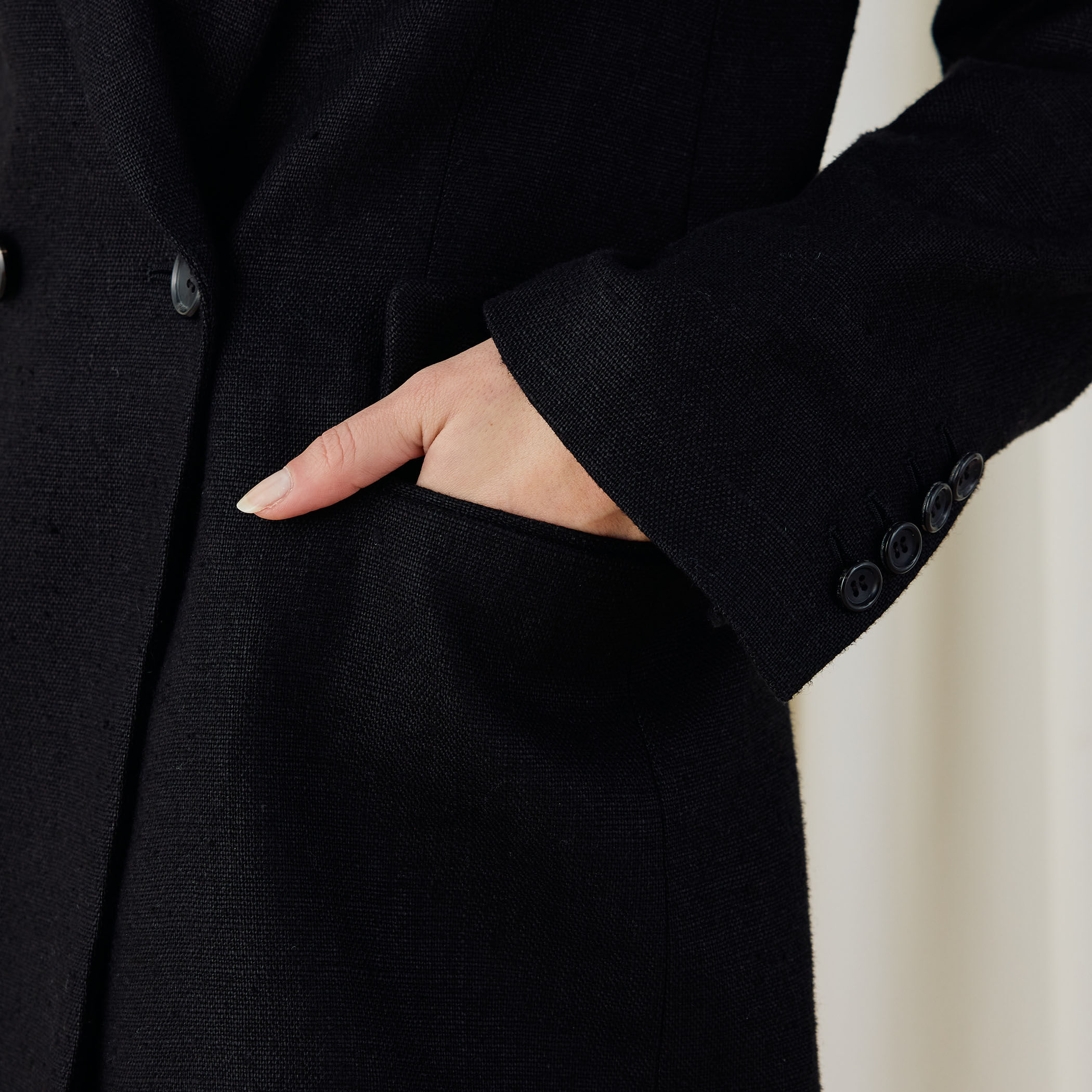 ウェットリネン ダブルブレストジャケット｜トゥモローランド 公式通販