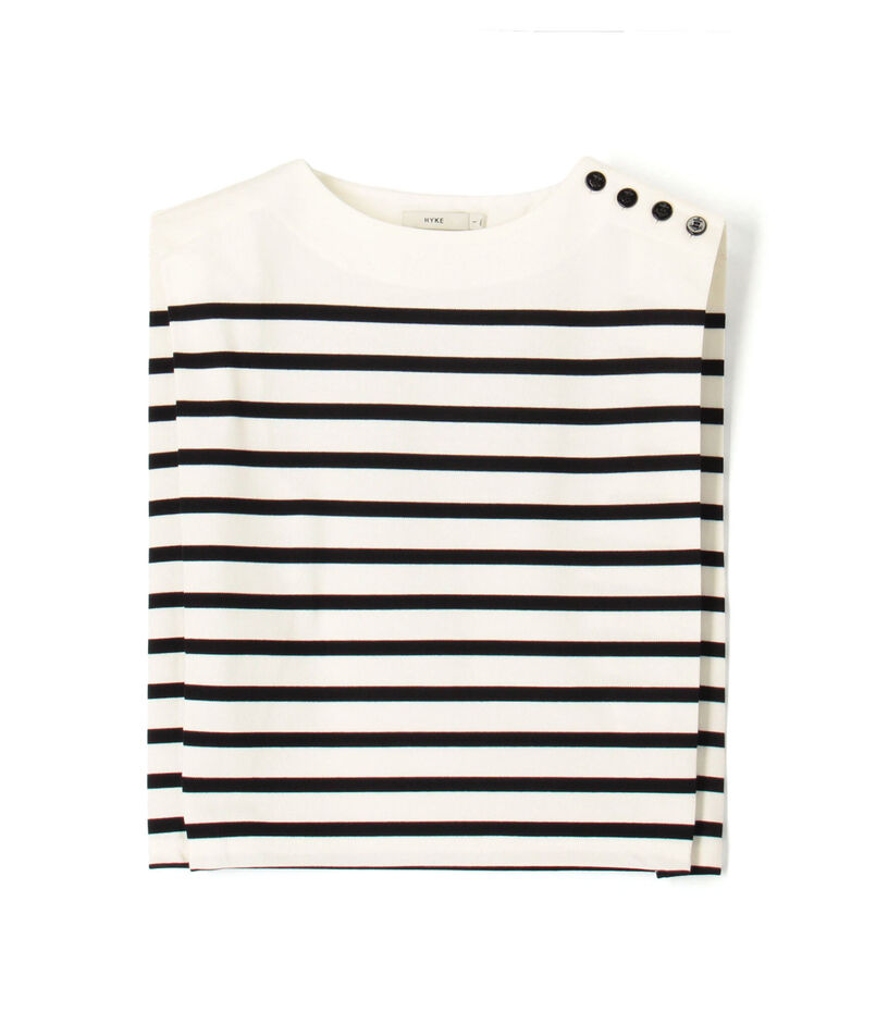 HYKE SLEEVELESS BASQUE SHIRT スリーブレス バスクシャツ