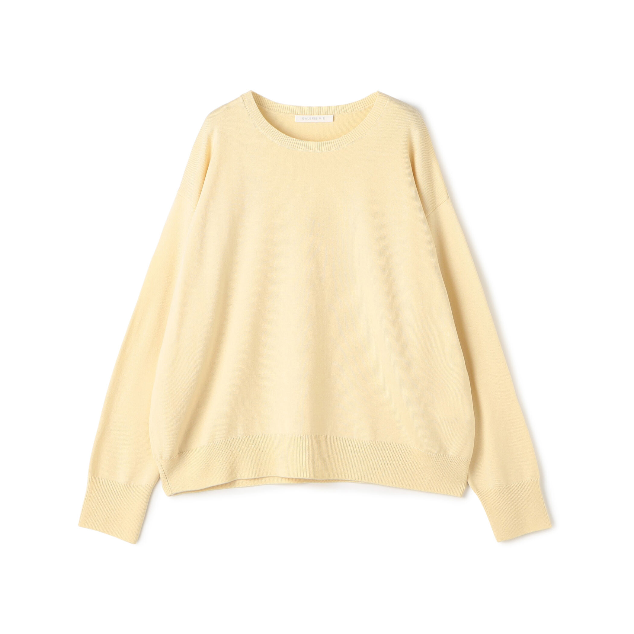 【ほぼ新品！】GALERIE VIE ウーステッドウール ラウンドネック ウーステッドウール ラウンドネックプルオーバー（ニット/セーター