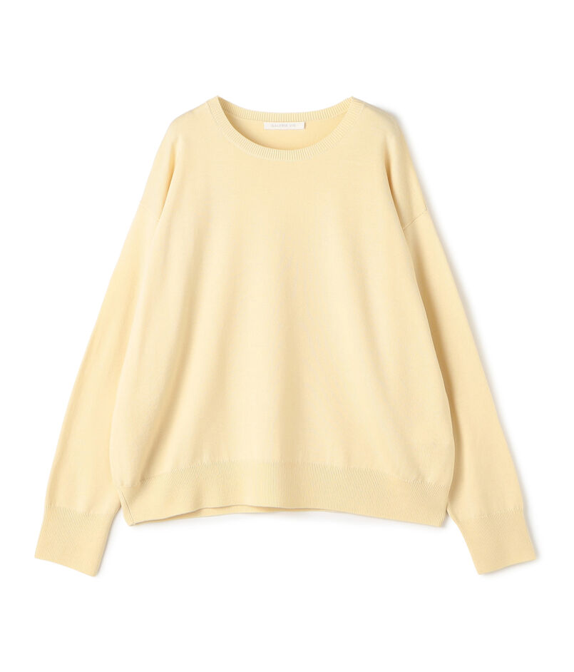 ウーステッドウール ラウンドネックプルオーバー