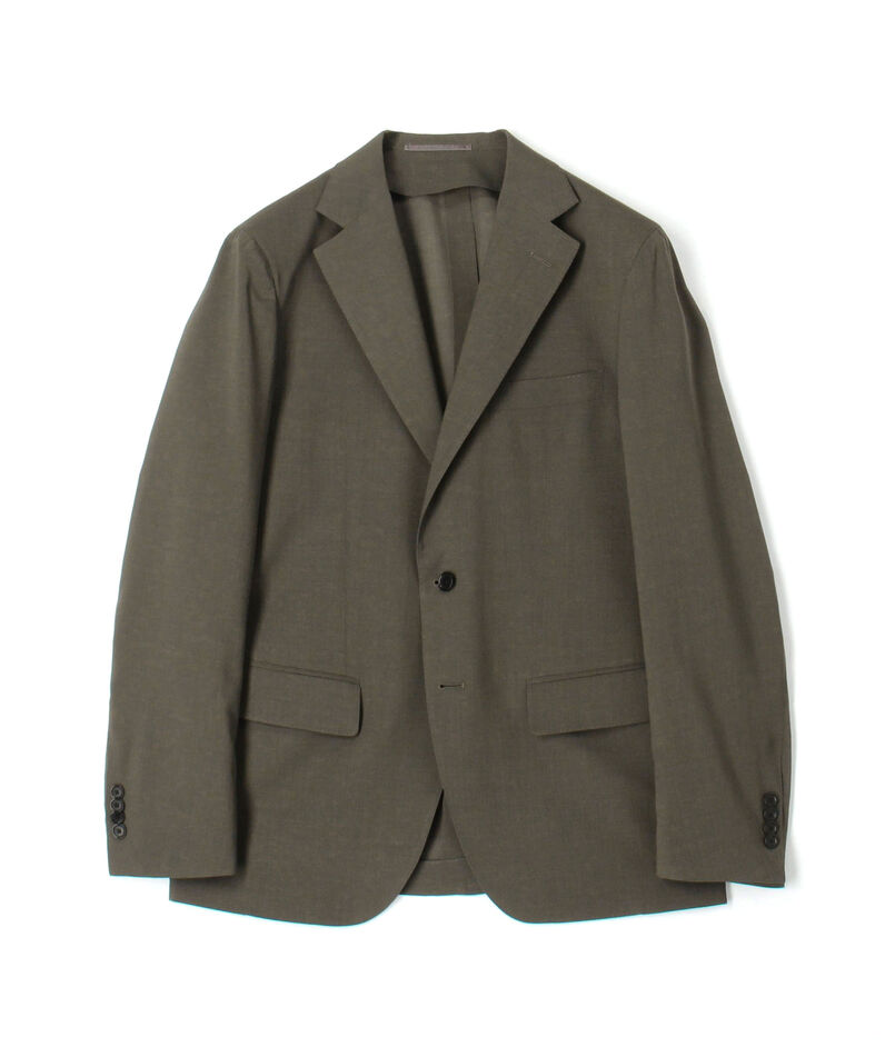 ■Super120'sウールポリエステル シングルブレステッド2Bジャケット ■Super120'sウールポリエステル シングルブレステッド2Bジャケット