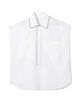 TOMORROWLAND.B Cotton Shadow Stripe Sleeveless Shirts