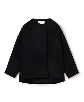 ウールカシミヤビーバー ショートコクーンコート