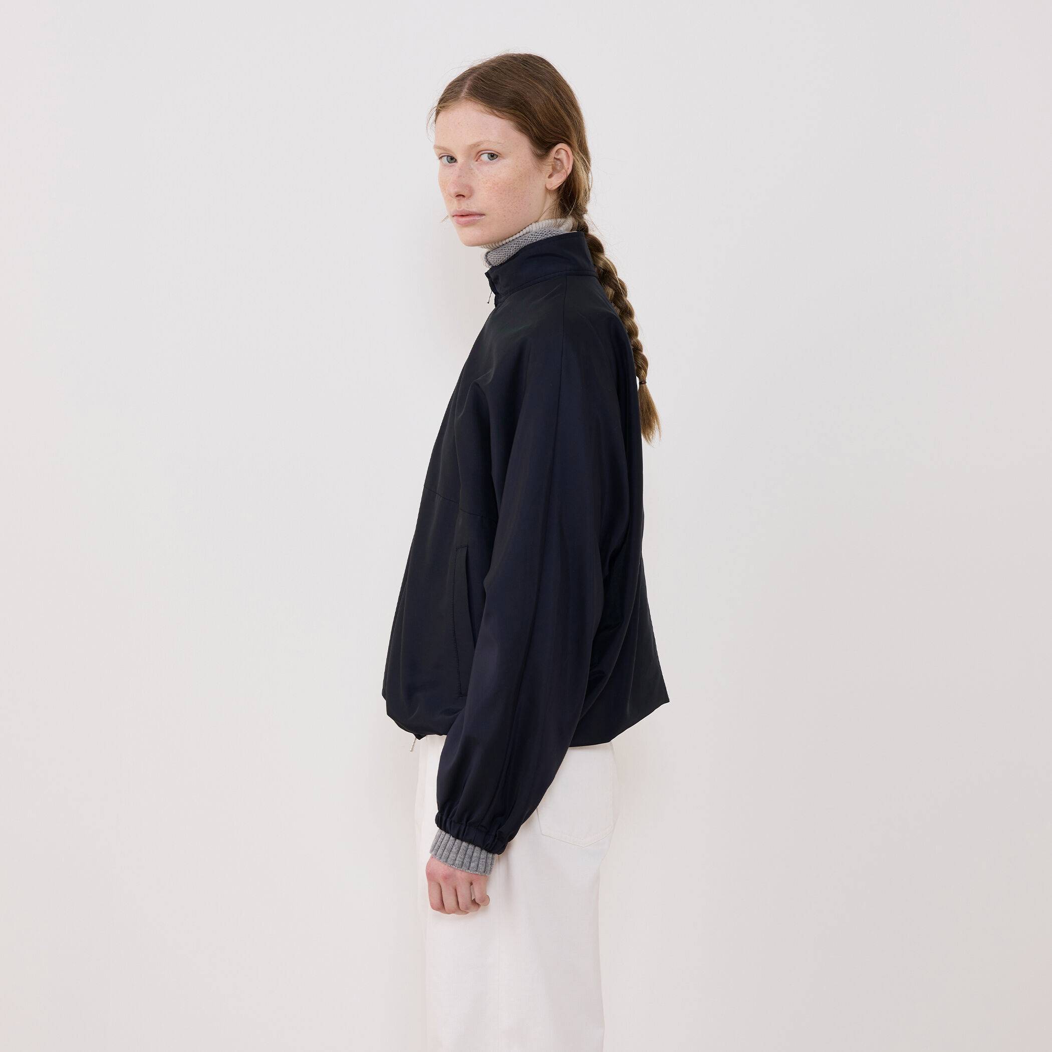 ナイロンシルクタフタ トラックジャケット｜トゥモローランド 公式通販