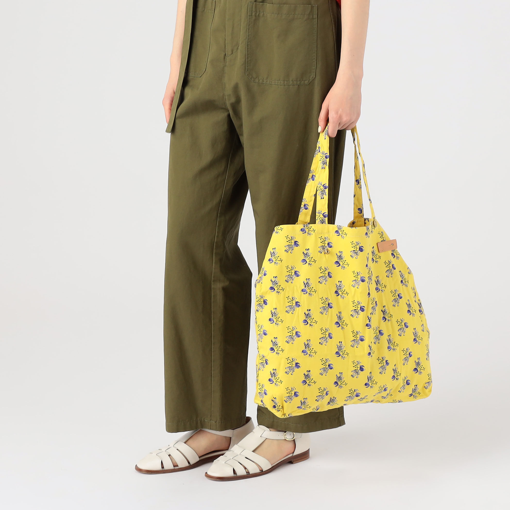 SOULEIAO コットンオックス ポケッタブルトートバッグ