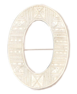 ADRAR Oval シルバー ピンブローチ