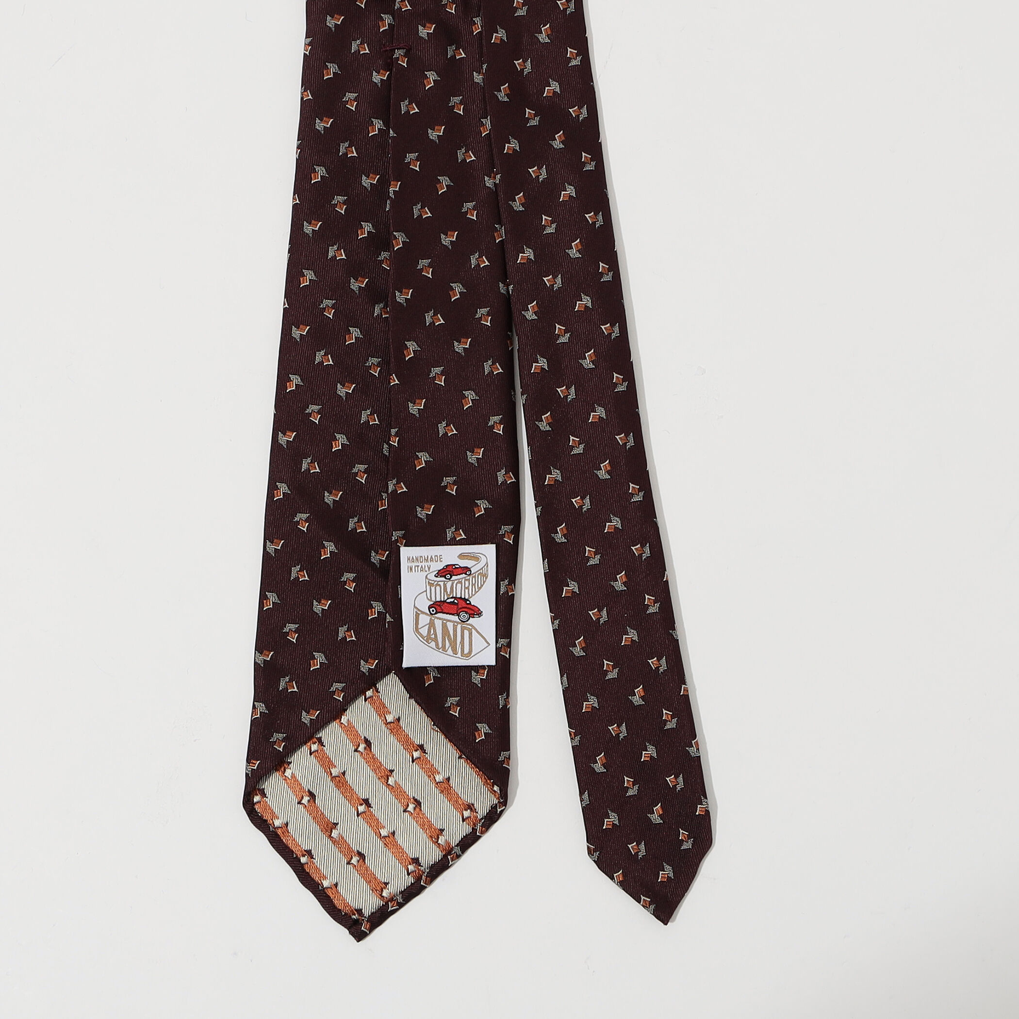 新品未使用　TOMORROWLAND ネクタイ TOMORROWLAND シルク レジメンタルストライプ ナロー