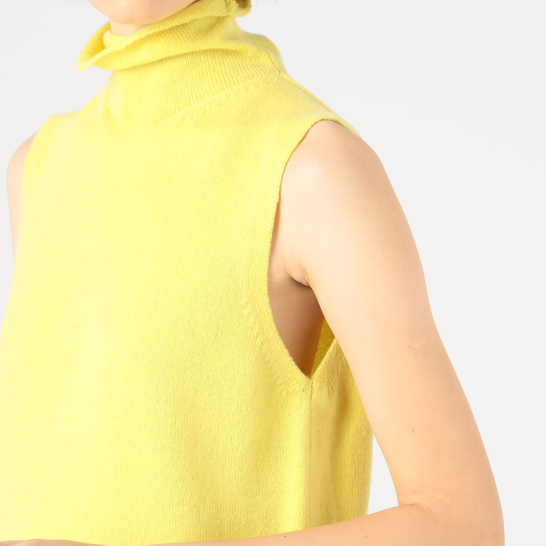 ATHENA Cashmere ニット ベスト カシミア100% フォックス カシミヤ ニットベスト