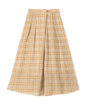 シアープラッド フレアキュロットパンツ