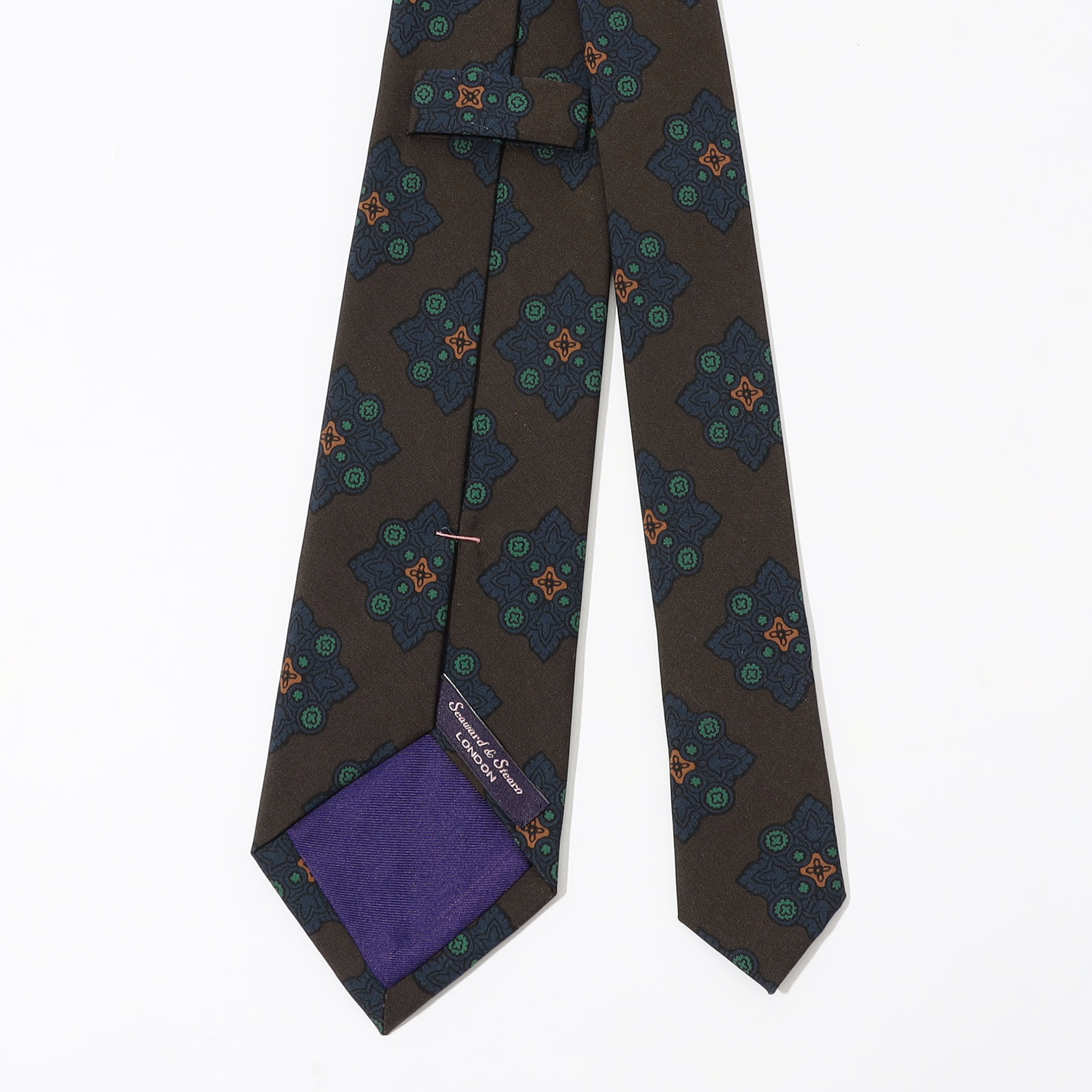 Seaward＆Stearn シルクプリント小紋柄ネクタイ｜トゥモローランド