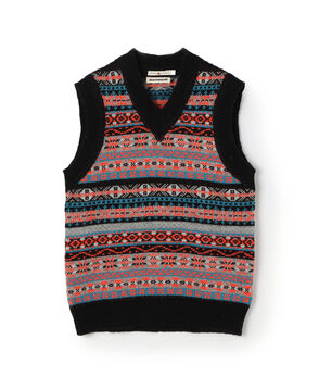 【別注】Redeux FAIR ISLE VEST フェアアイル ニットベスト
