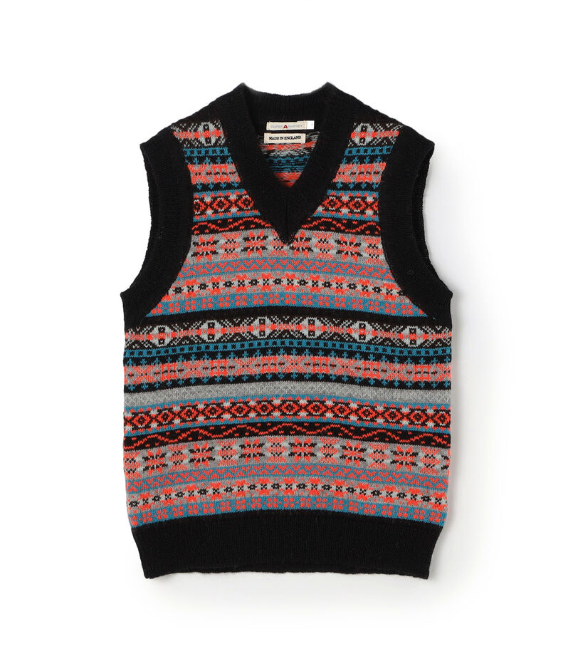 【別注】Redeux FAIR ISLE VEST フェアアイル ニットベスト