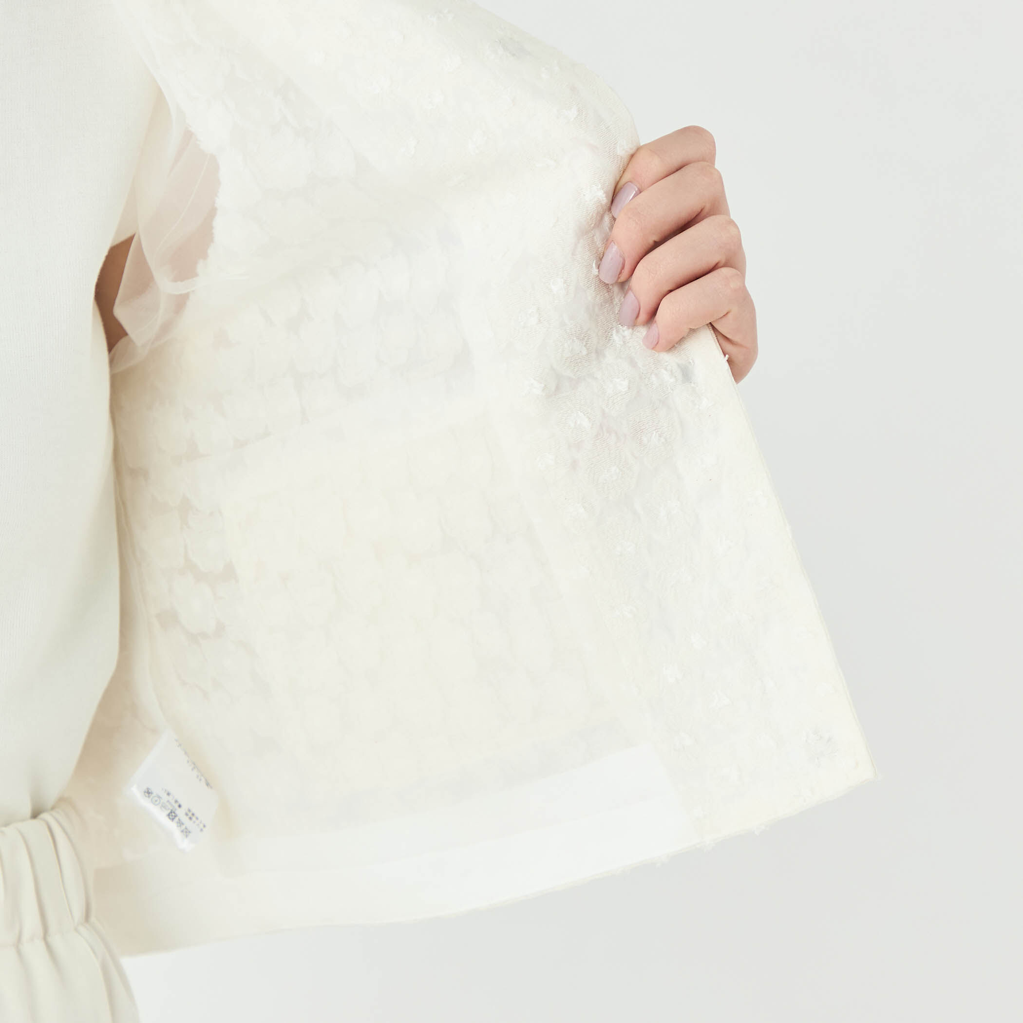 Ballsey トゥモローランド アリッサムカットジャカード バレルヘムブラウス