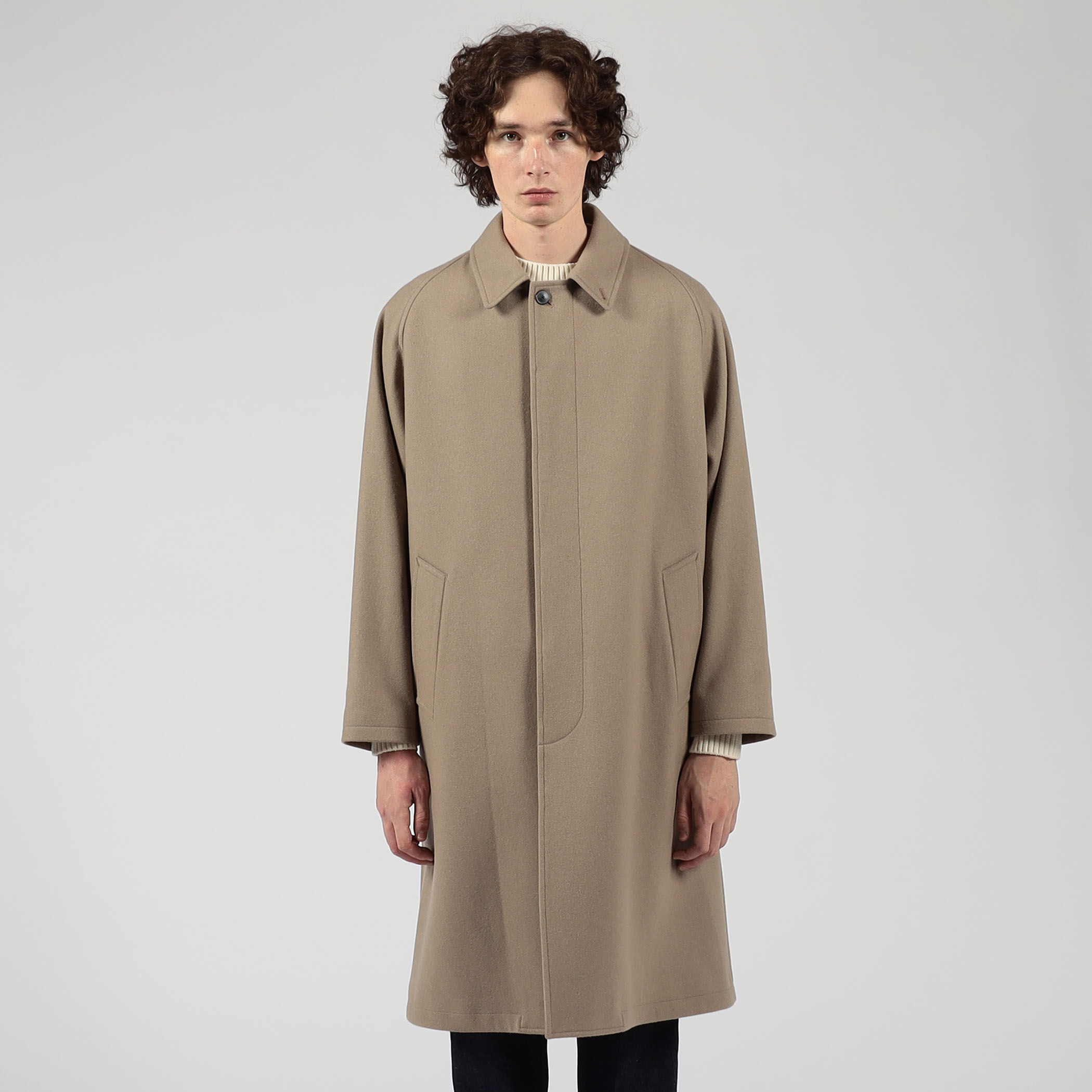 ウールナイロン バルカラーコート｜トゥモローランド 公式通販