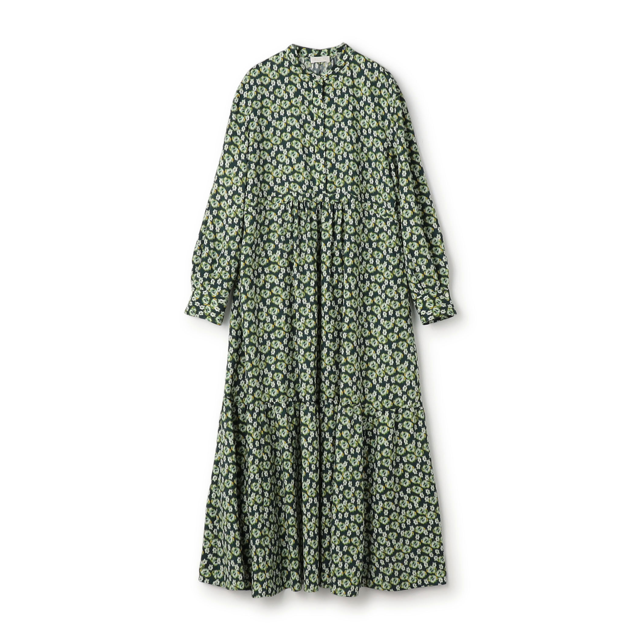 ブルリーフラワープリント クルーネックワンピース｜トゥモローランド 公式通販
