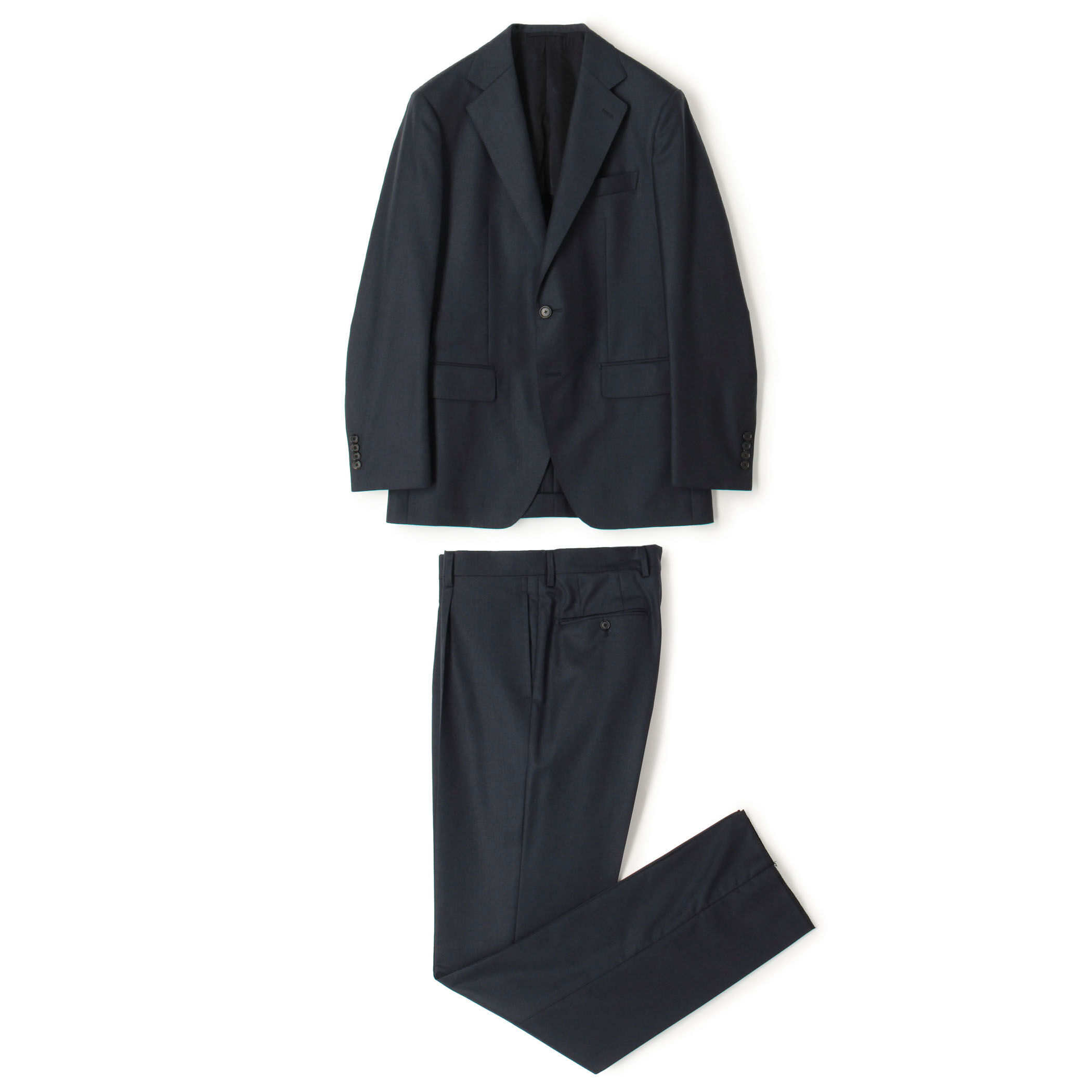 【​限​定​販​売​】 POINT 15 7 DORMEUIL 2Bスーツ シングルブレステッド ウール スーツ
