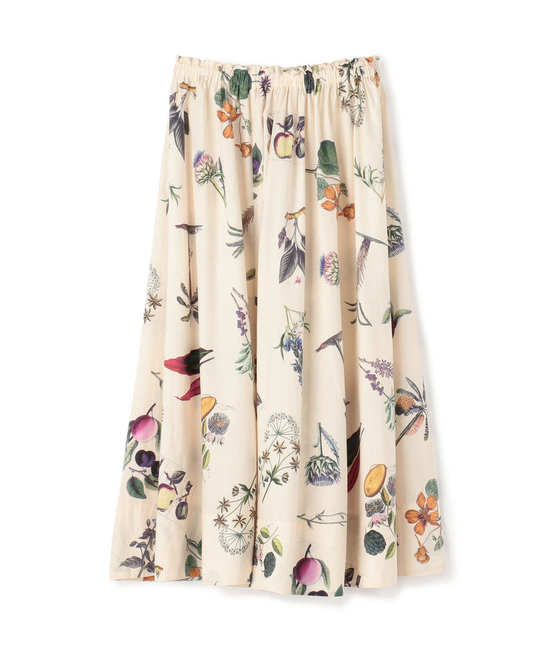 ■CABaN NEW BOTANICAL コットン ロングスカート