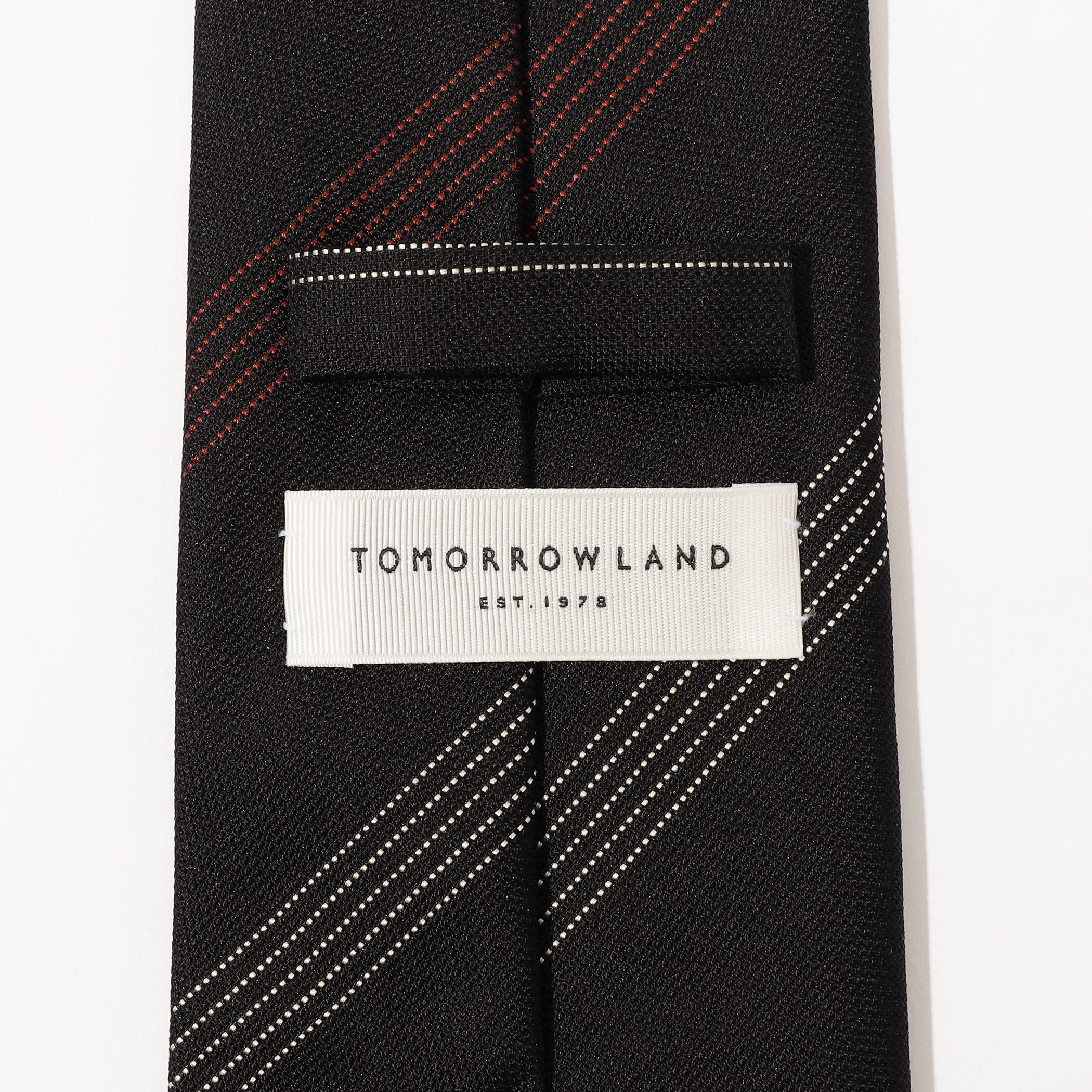 TOMORROWLAND シルクジャガード レジメンタルストライプネクタイ