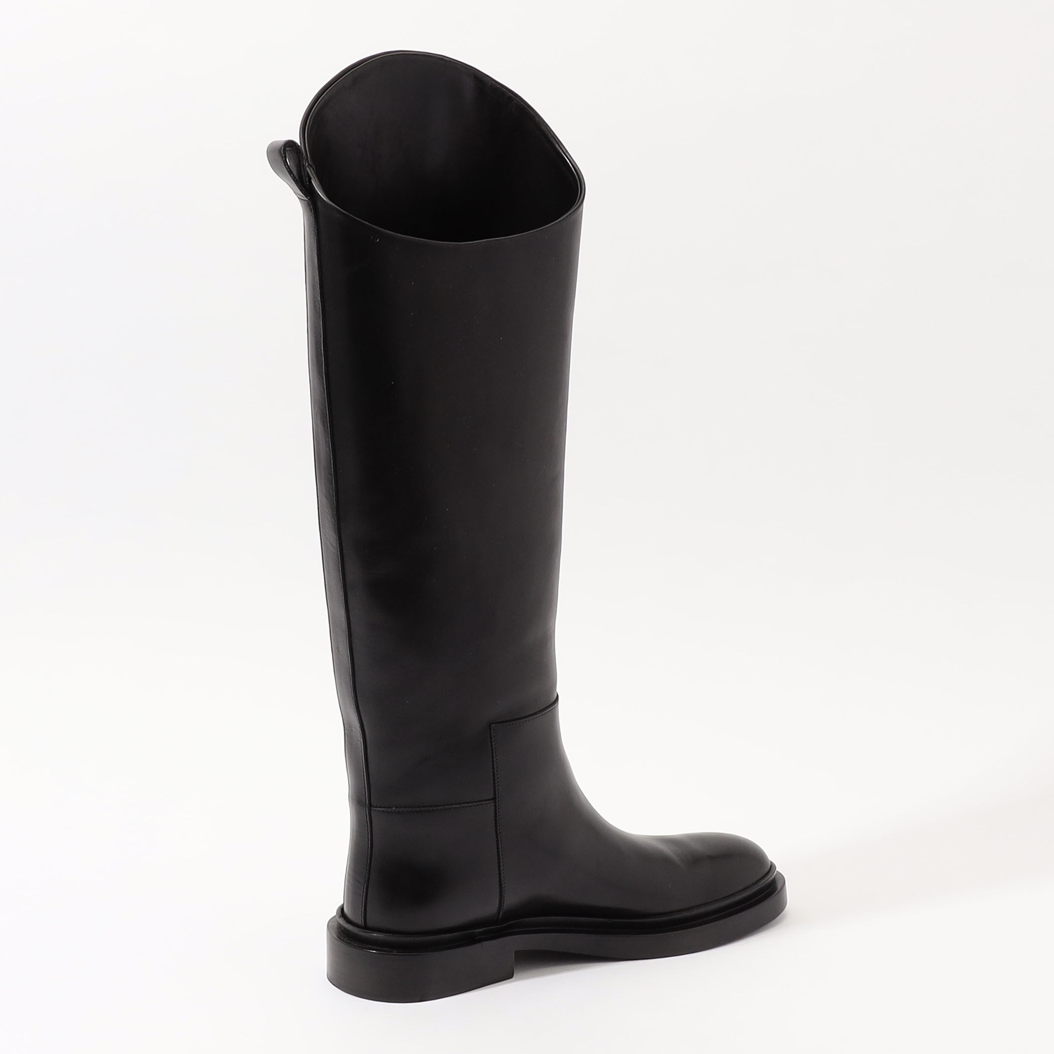 Jil Sander レザー ロングブーツ | ブラック | FARFETCH JP