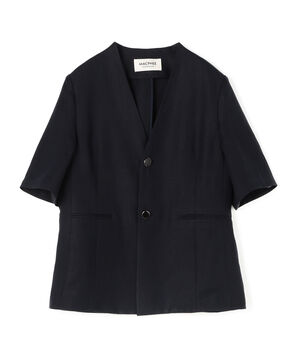 【WEB先行予約】リネンレーヨンツイル ハーフスリーブジャケット