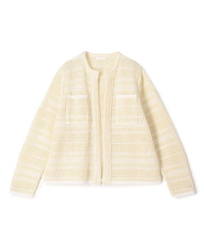 ドライコットン クルーネックカーディガン