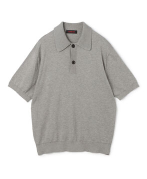 コットン ポロニットプルオーバー