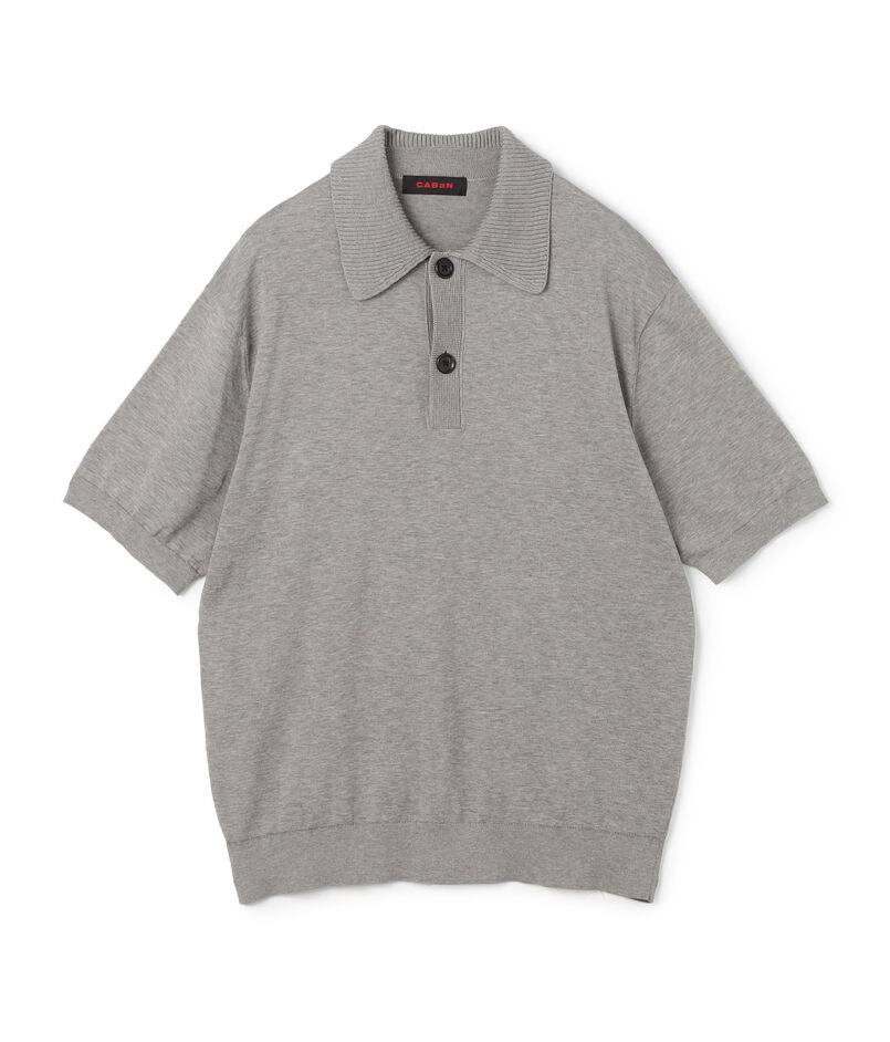 コットン ポロニットプルオーバー