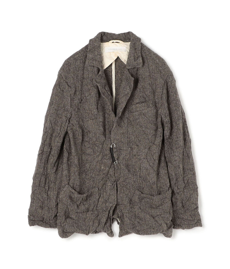 リンクルニット ボタンレスジャケット
