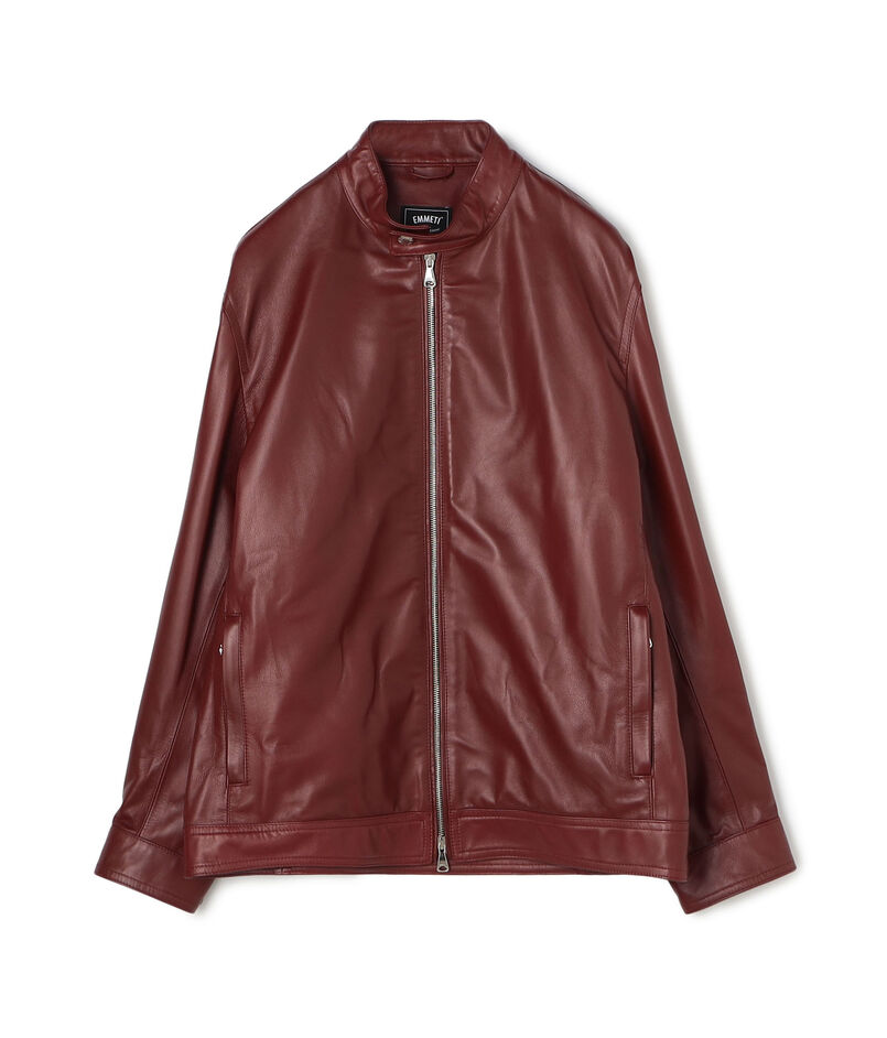 【別注】 EMMETI ラムレザー シングルライダースブルゾン