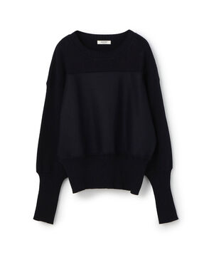 ニットコンビジャージー クルーネックプルオーバー