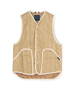 LAVENHAM STUDIO GILET ピグメントダイ バーティカルキルティングベスト