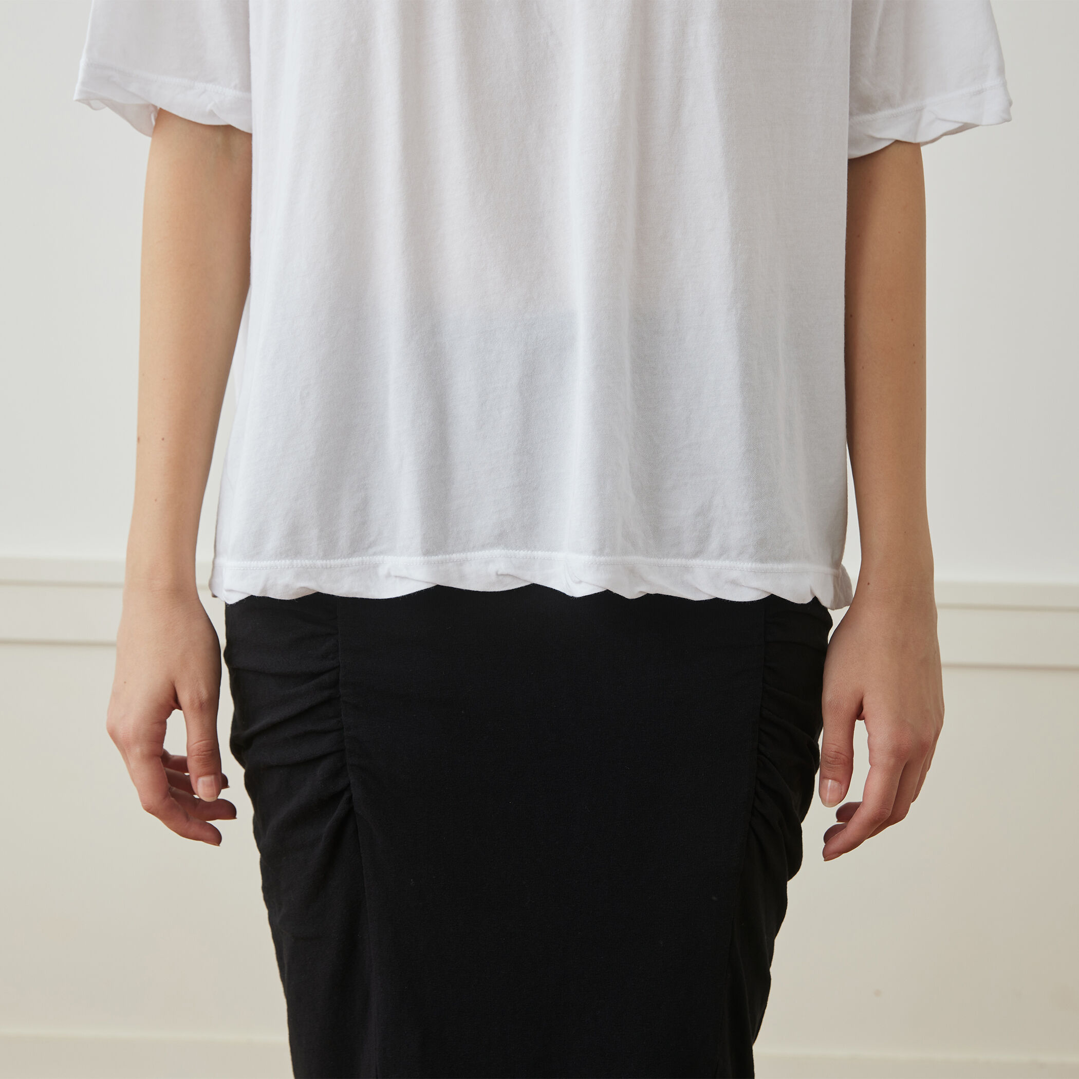JAMES PERSE ブラック グラフィックTシャツ サイズ2 ハイゲージ オーバーサイズドTシャツ WHGF3861
