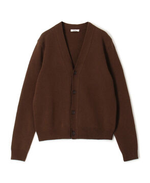 エクストラファインウール Vネックカーディガン