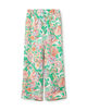 シルクツイル フラワーペイズリープリントパンツ