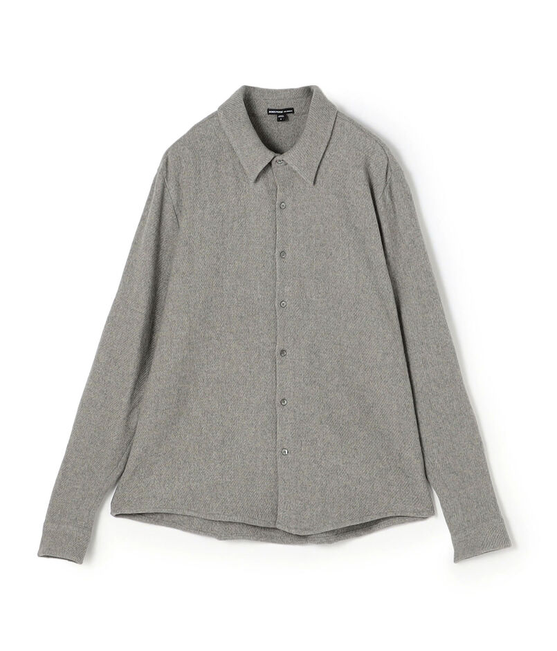 カシミヤウールツイルシャツ MWST3821