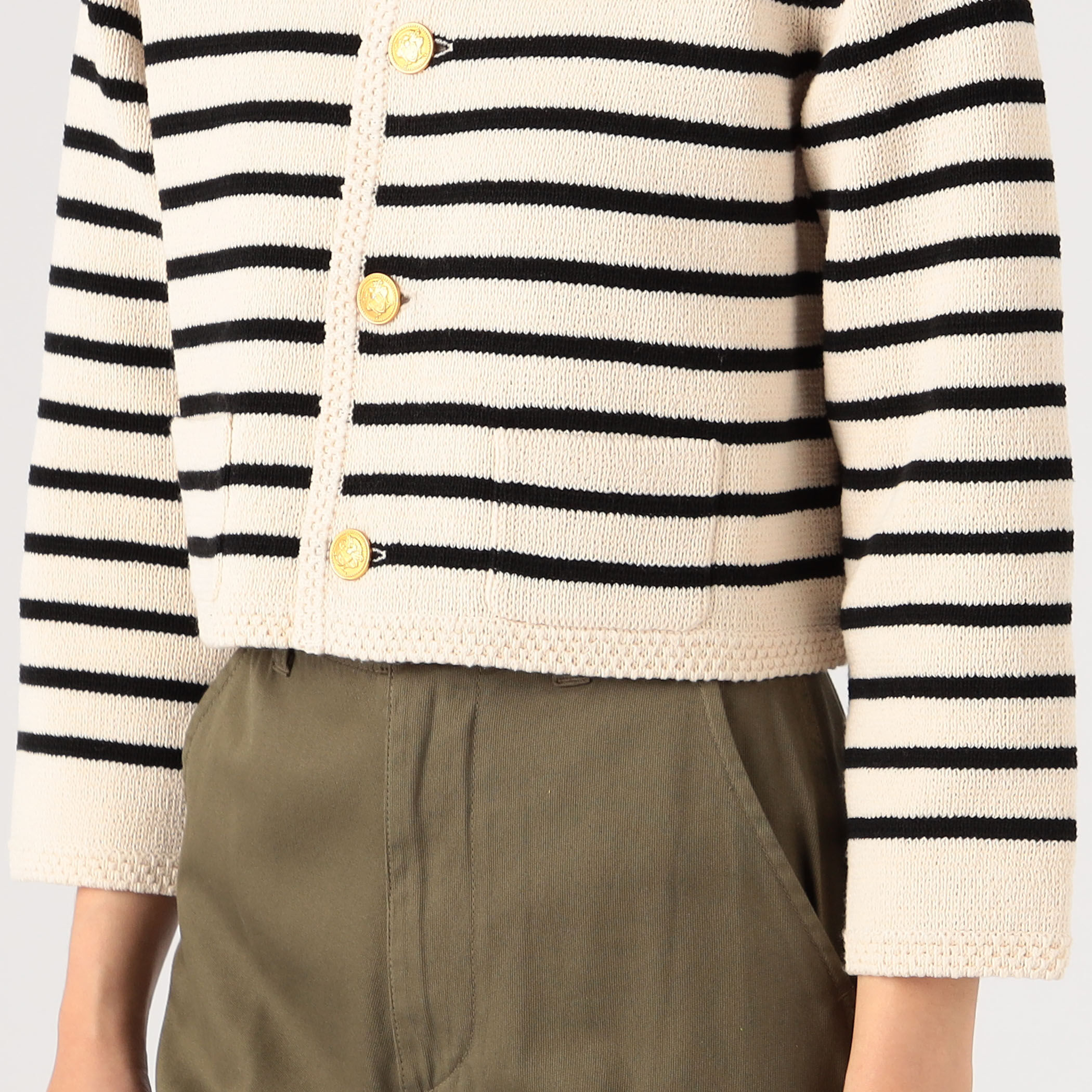 23SS MACPHEE ハーフミラノリブ クロップドカーディガン MACPHEE ハーフミラノリブ クロップドカーディガン 23SS MACPHEE