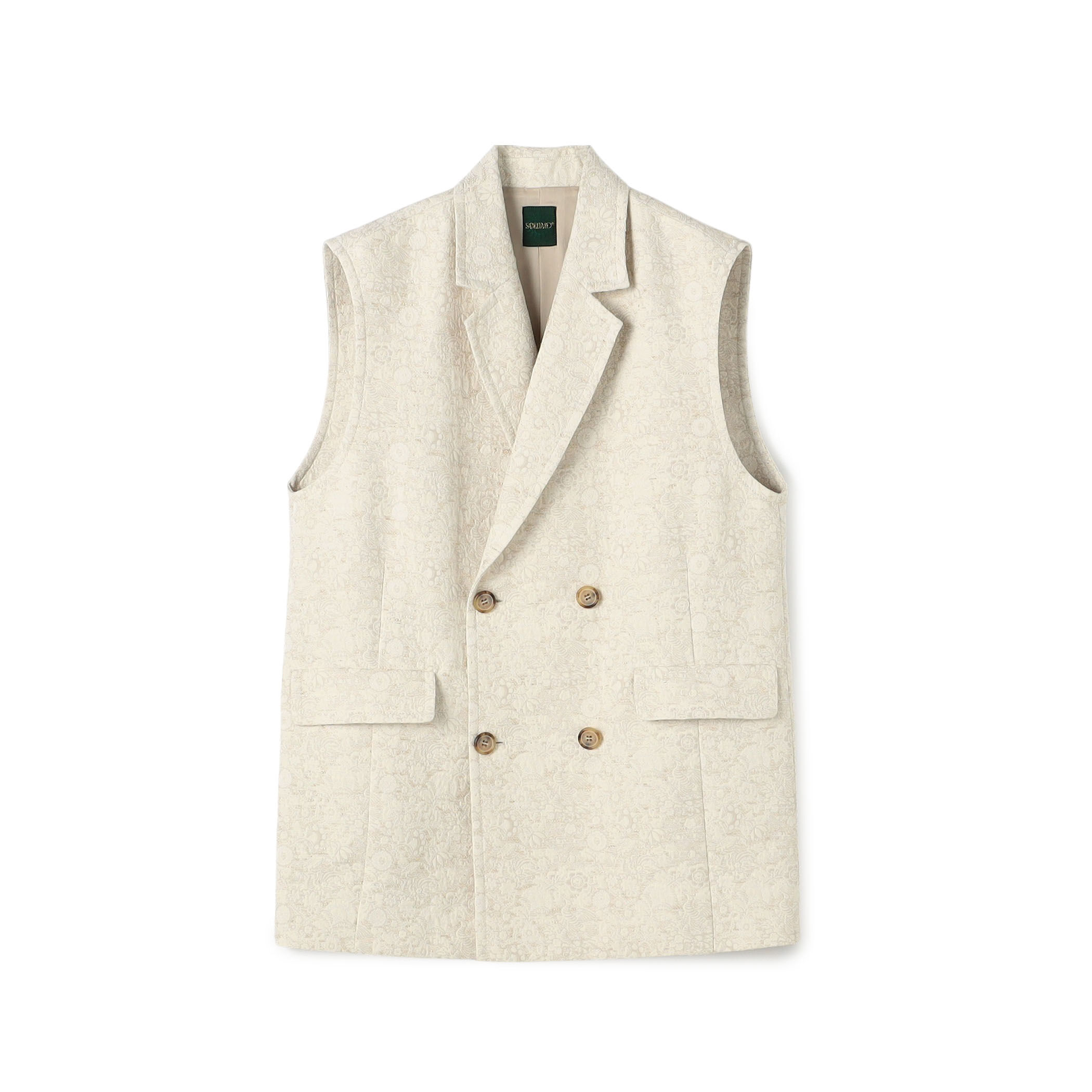 ボタニカルジャカード ダブルブレストジレ｜トゥモローランド 公式通販