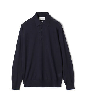 TOMORROWLAND TRICOT スーパーファインメリノウール ニットポロシャツ S WOOL