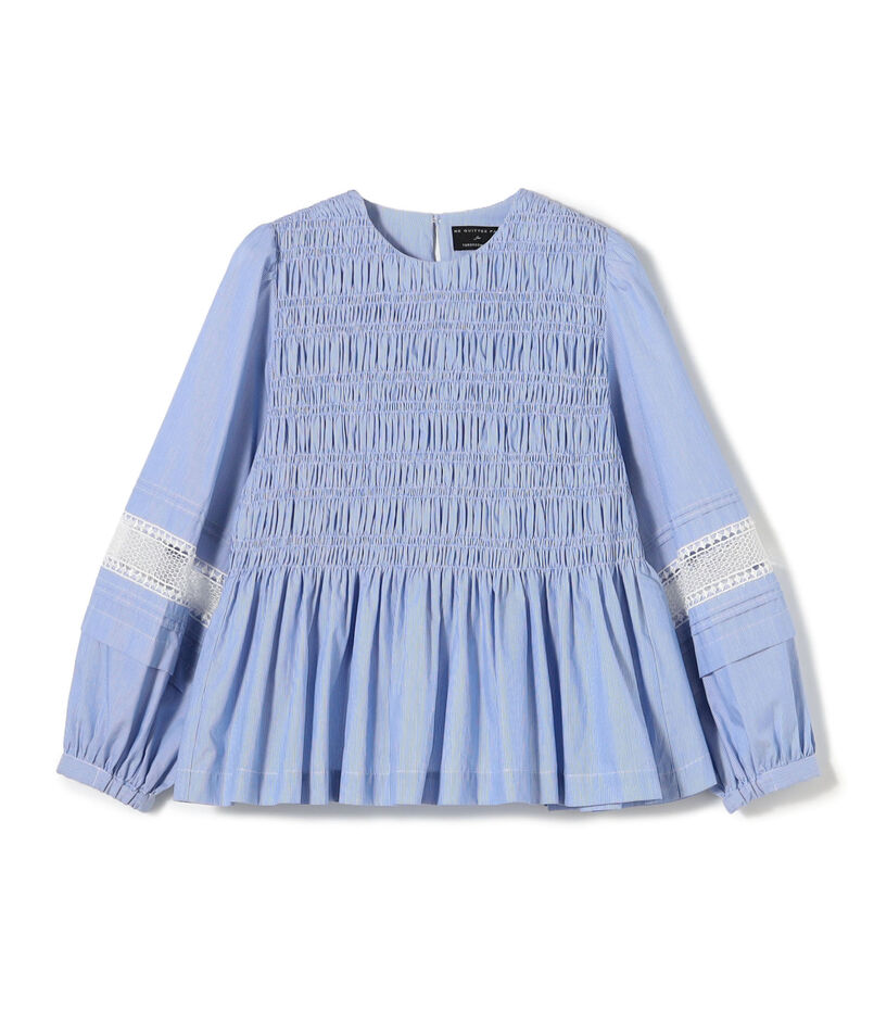 【別注】ne Quittez pas BLACK Gather ブラウス