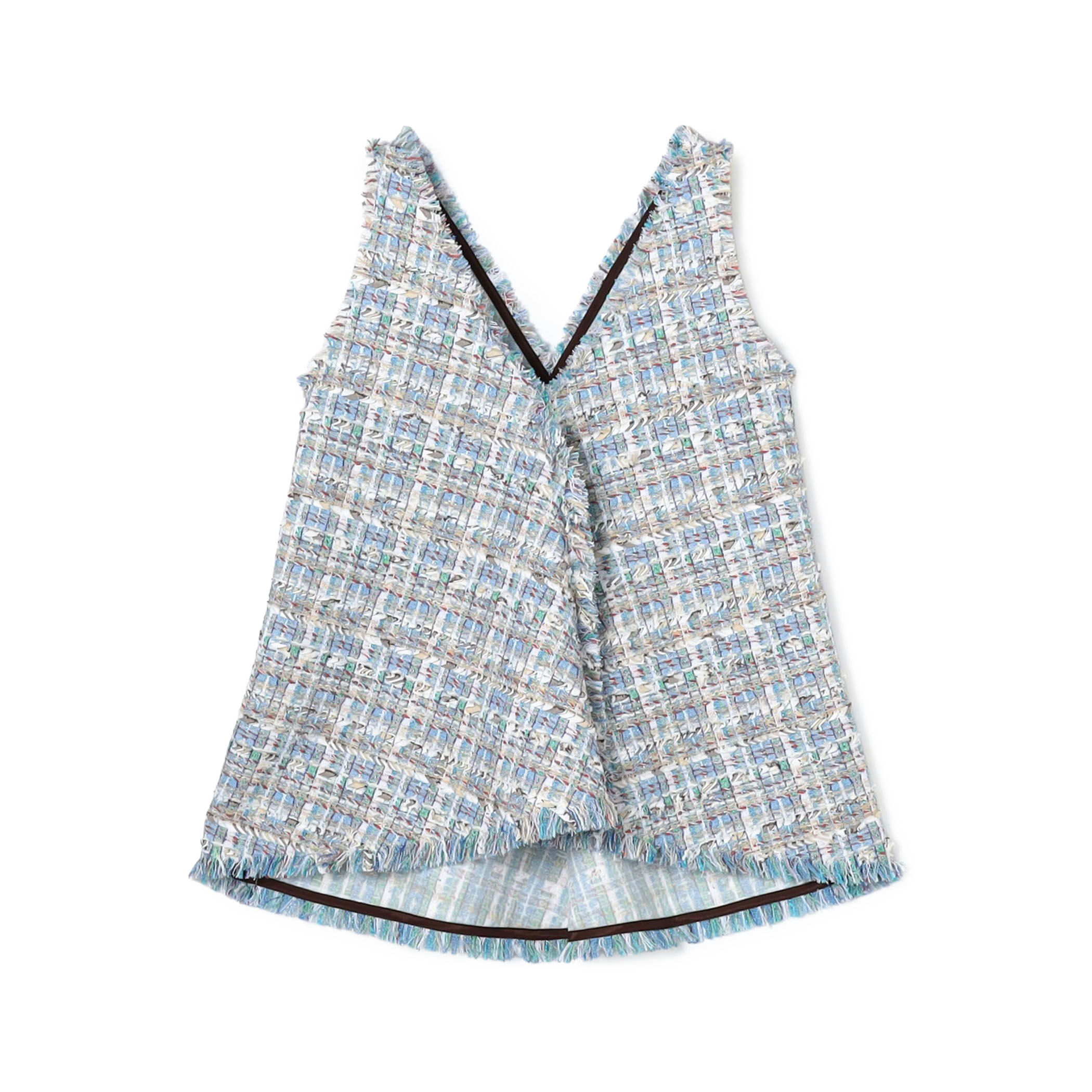 □ミックスツイード スリーブレスプルオーバー｜トゥモローランド 公式通販