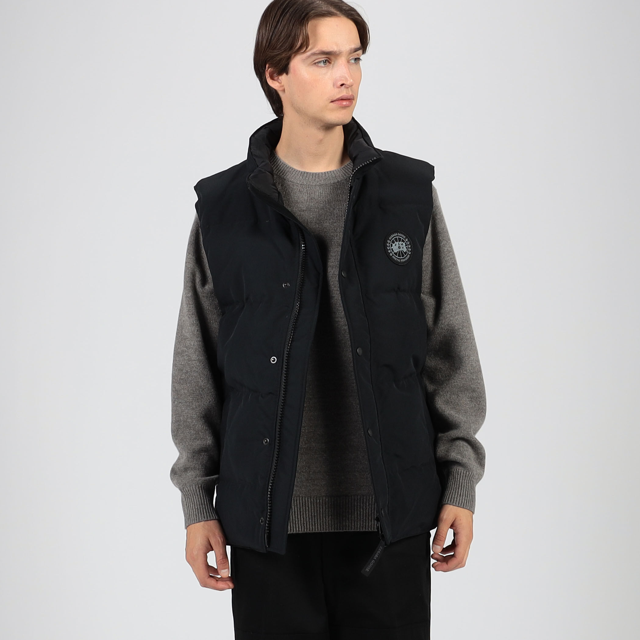 CANADA GOOSE Garson Vest Black Label ポリエステルコットン ダウン