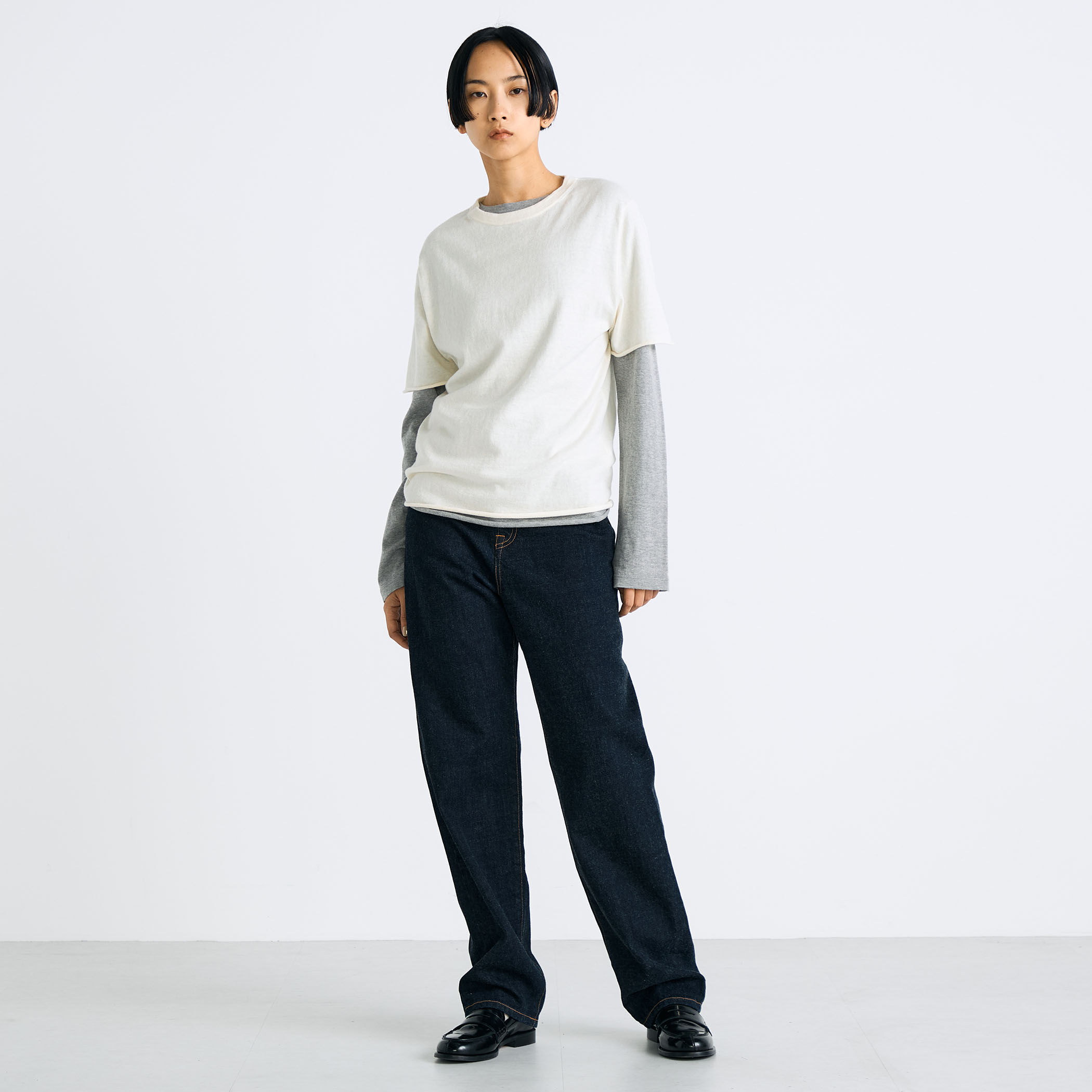 ワンウオッシュエッセンシャルデニム ストレートパンツ