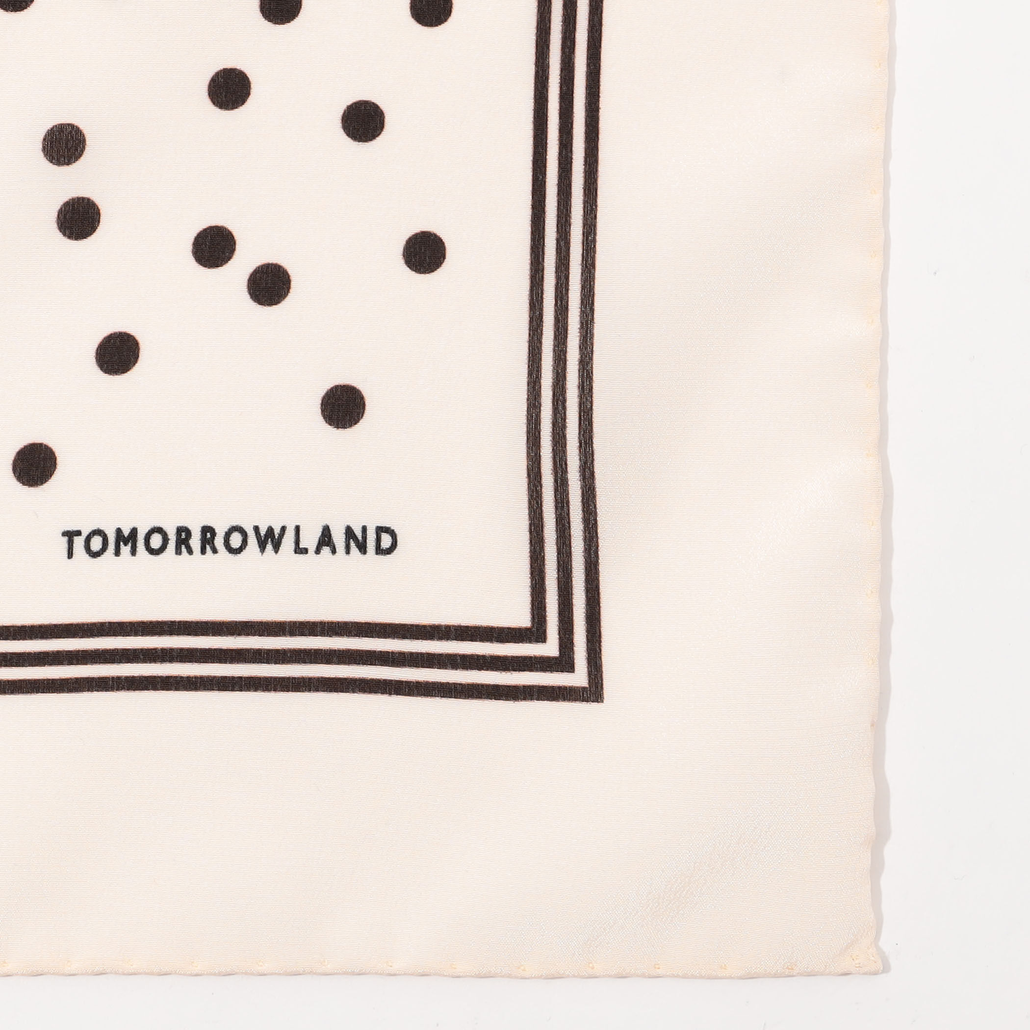 TOMORROWLAND MADE IN ITALY ランダムドット シルクスカーフ