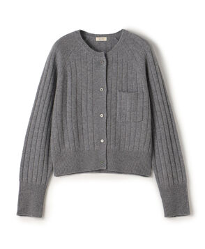 ベビーカシミヤ クルーネックカーディガン