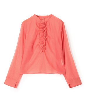 シルクブレンドスラブ プルオーバーブラウス