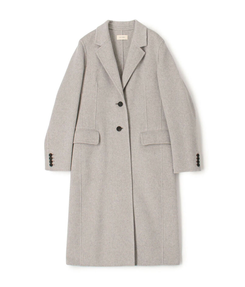 ダブルフェイスメルトンビーバー チェスターコート