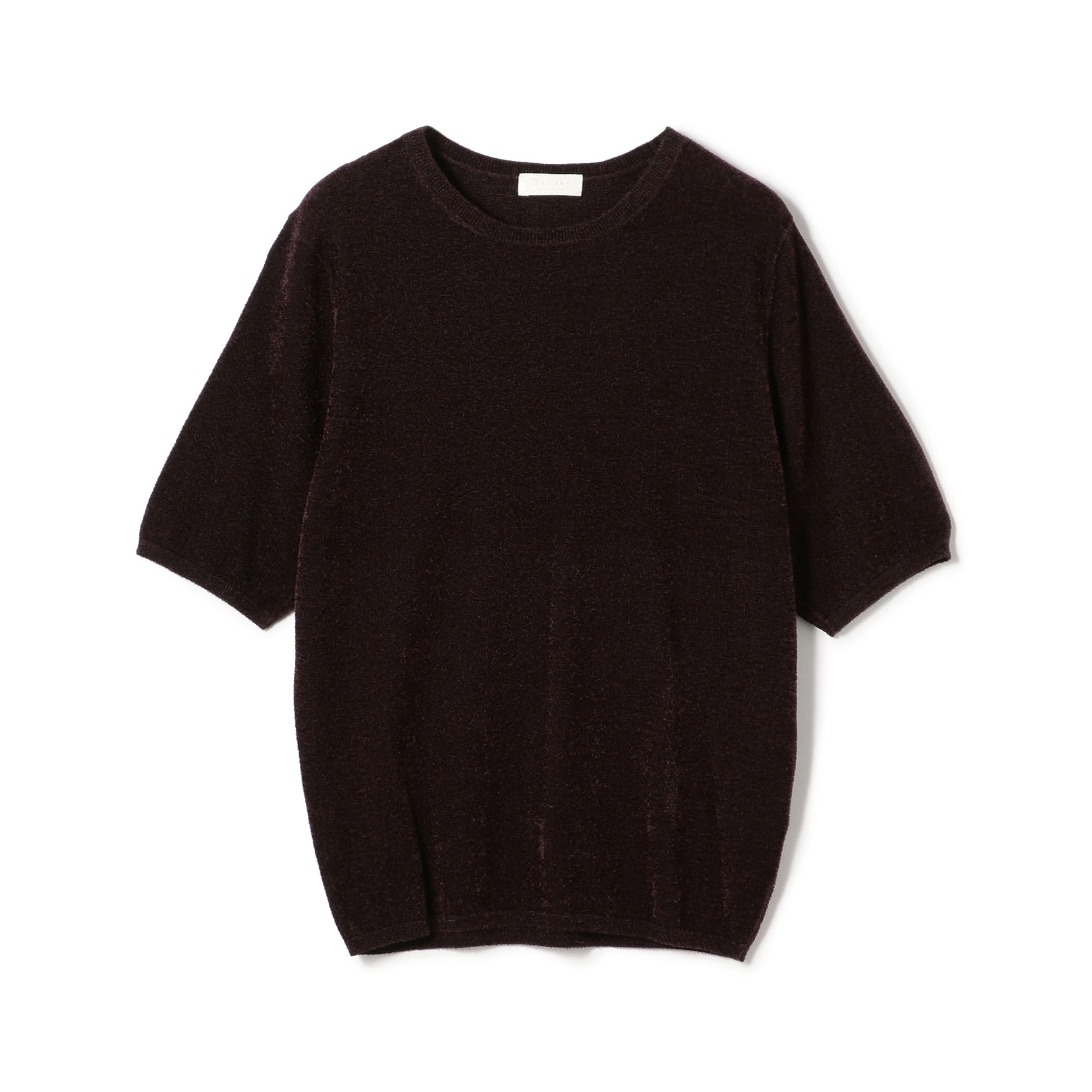 ストレッチベルベット ハーフスリーブプルオーバー｜トゥモローランド